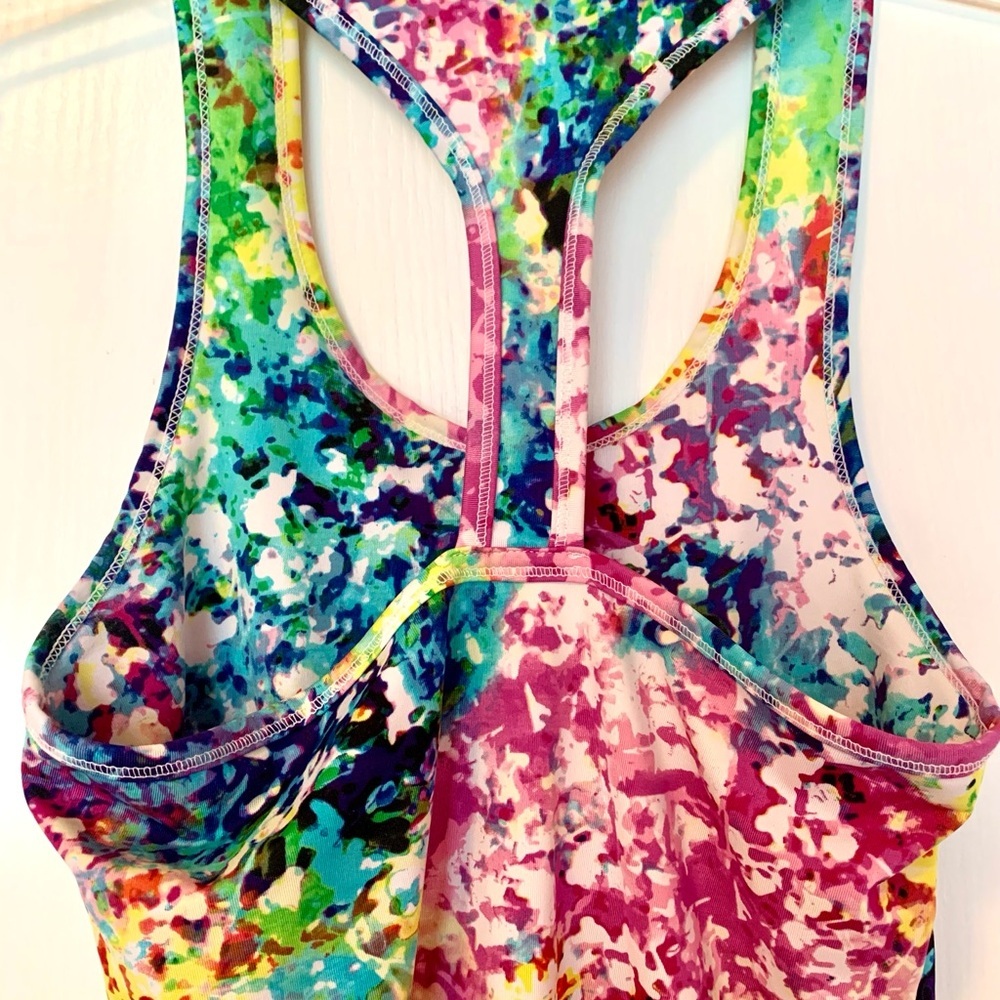 Body Central Multicolor Abstract Racerback Tank‎ Top - Picture 5 of 9